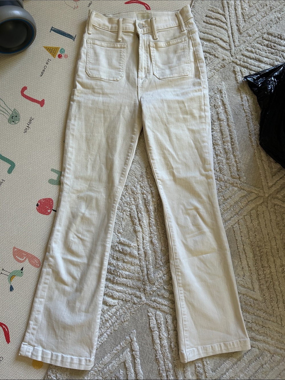 Mother hustler patch pocket flood Jeans